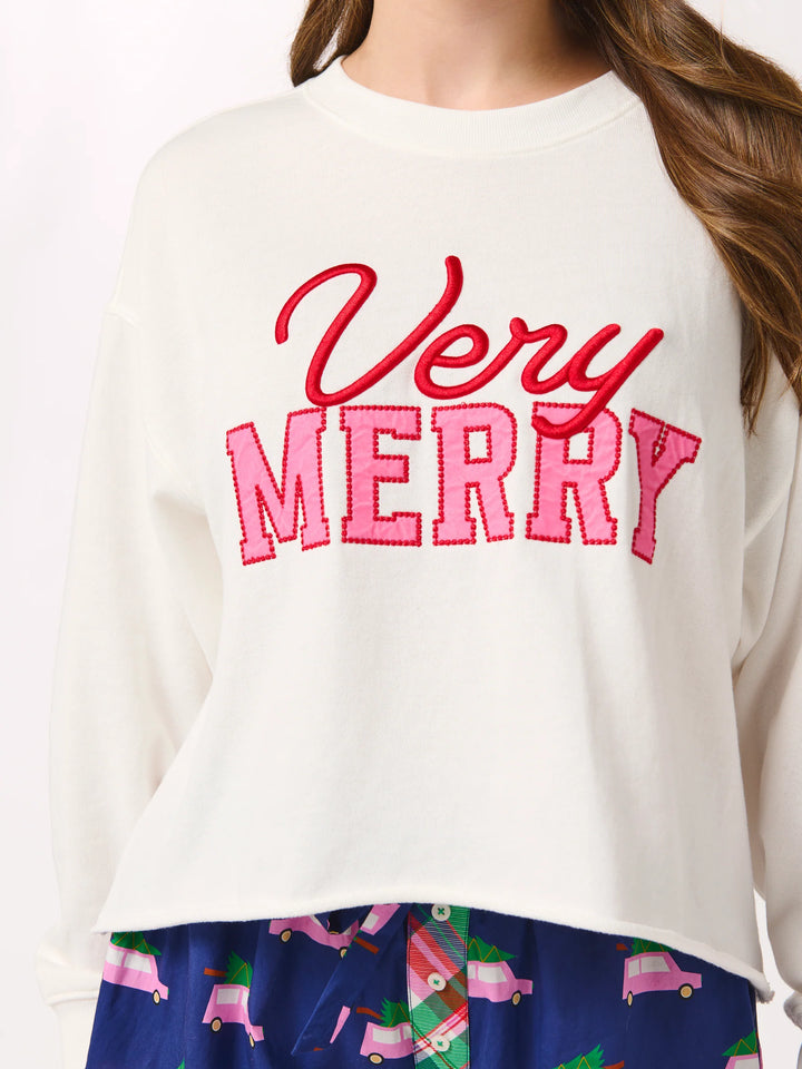 "Very Merry" Lounge Sweatshirt