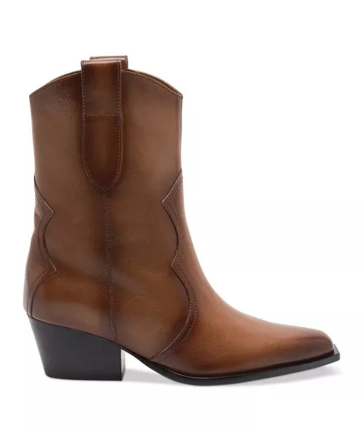 Cat Nap Cowboy Boots- Saddle Leather