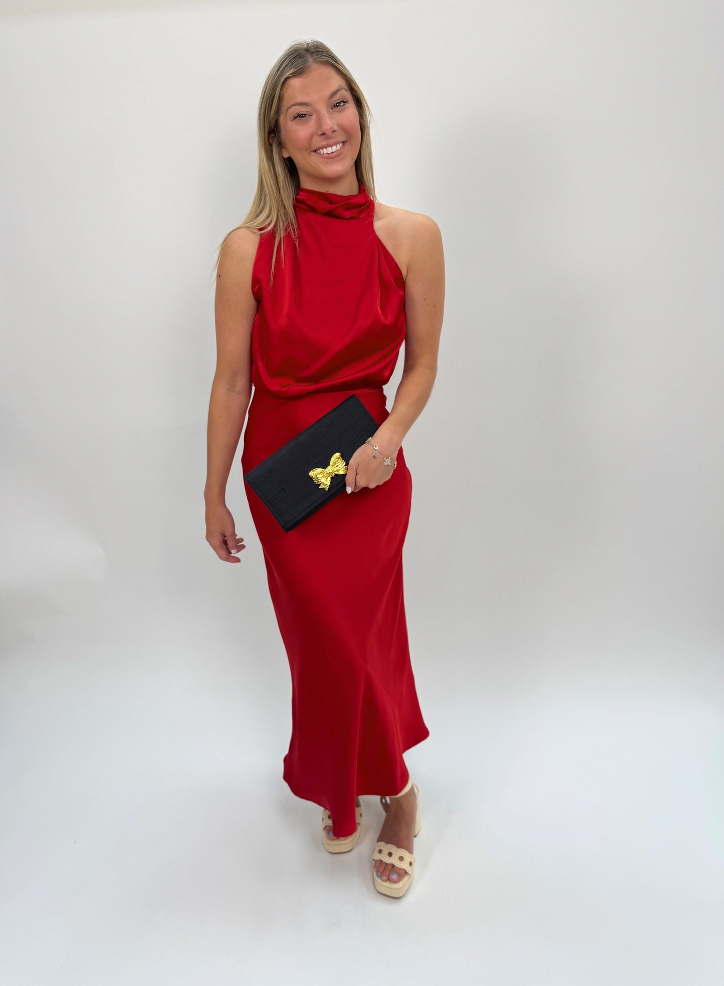 Dublin Pleaded Side Maxi Dress