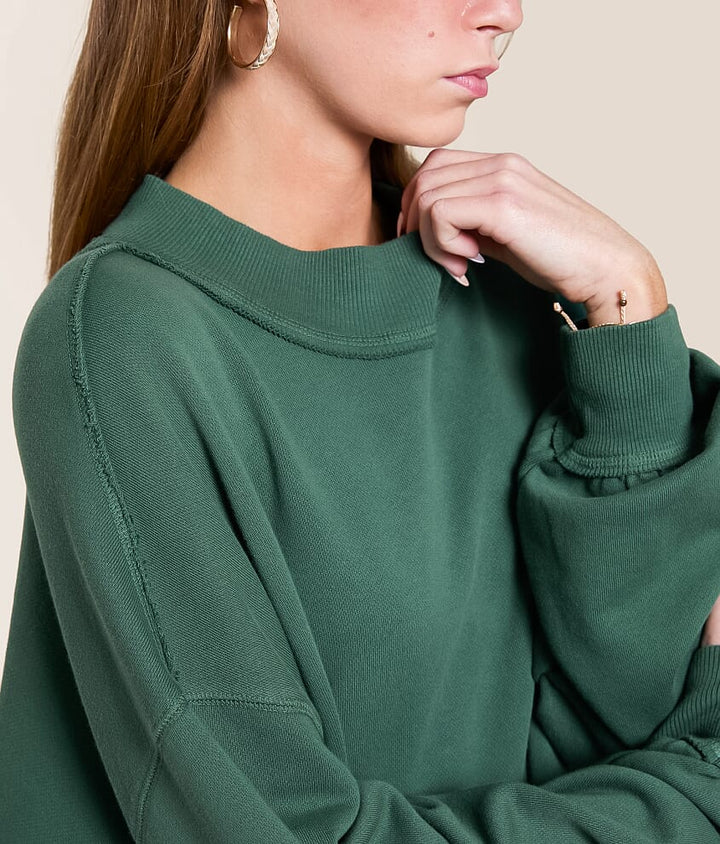 Palm Springs Turtle Pullover / Sea Moss