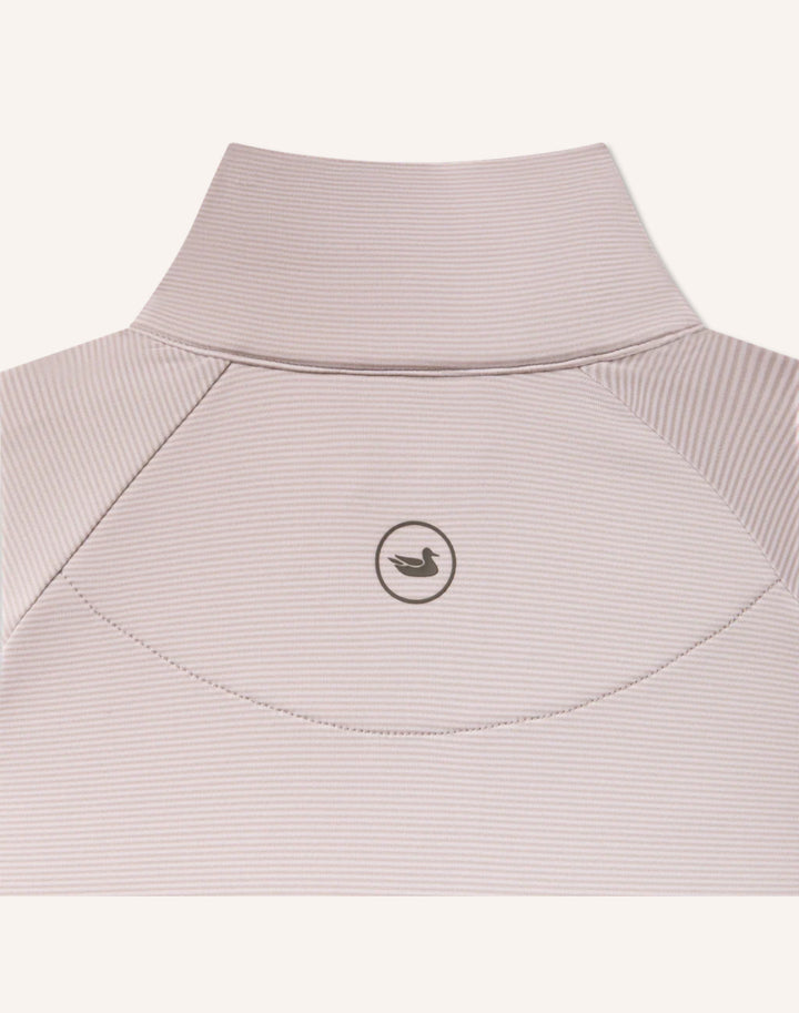 Southampton Performance Quarterzip-Stripes / White & Gray