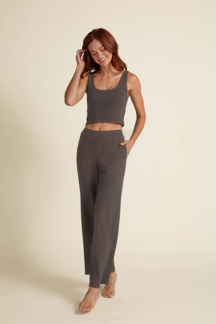 Soft Collection Straight Leg Pant / Soft Grey