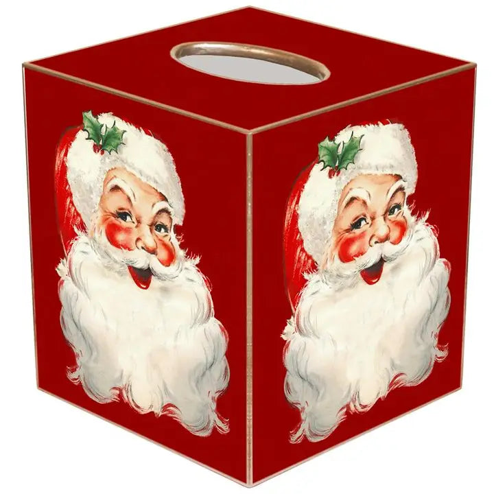 Santa Smiling Tissue Box Cover