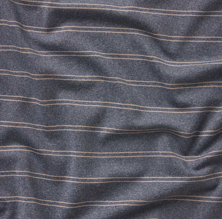 Newcastle Stripe Featherlight Polo- Washed Lunar