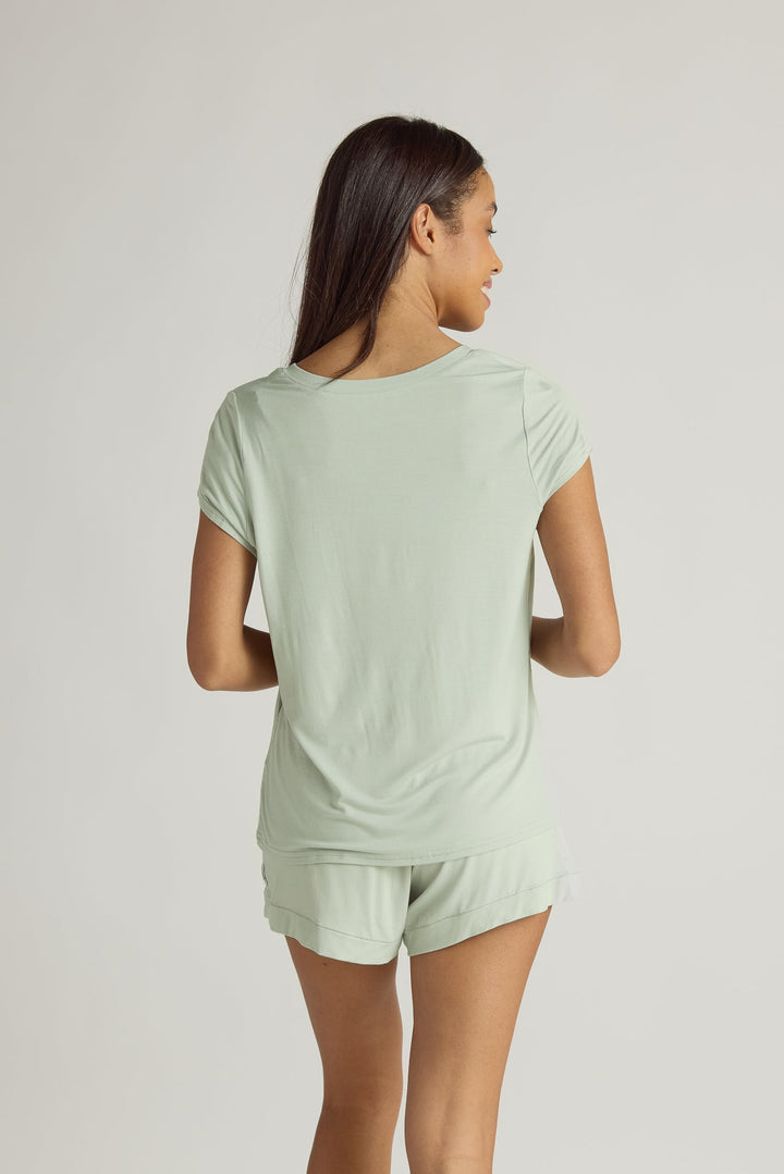 Classic V-Neck Tee Shirt / Sage