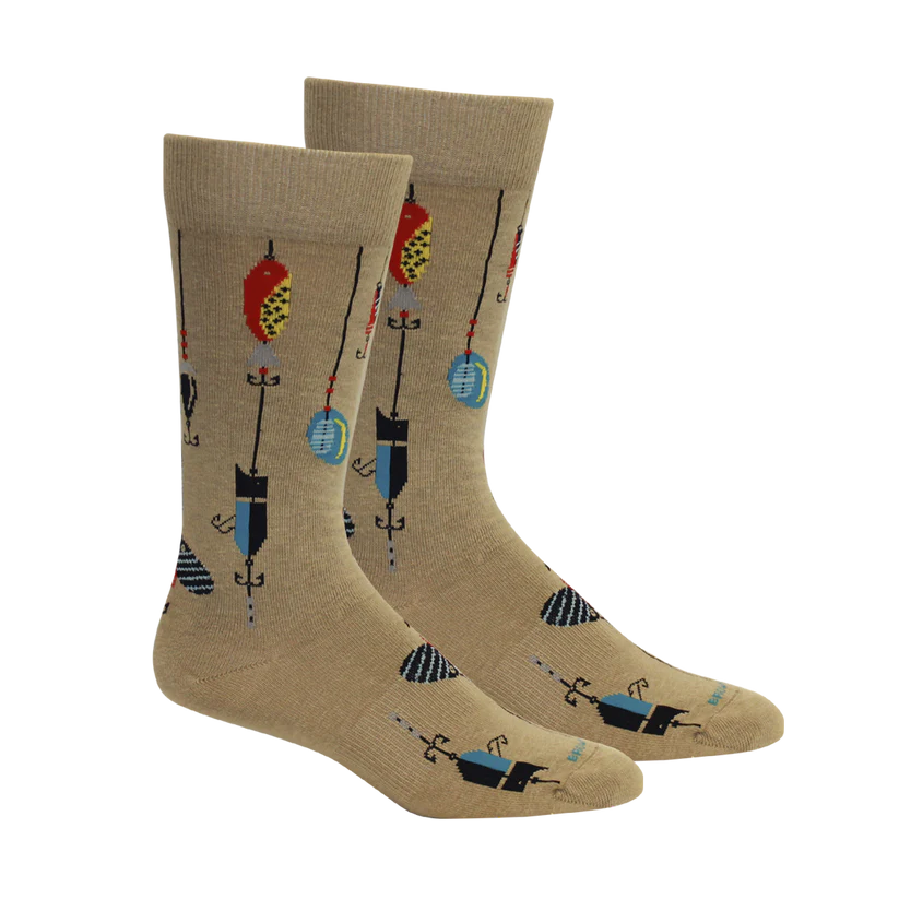 Brown Dog Socks | Lured - Khaki