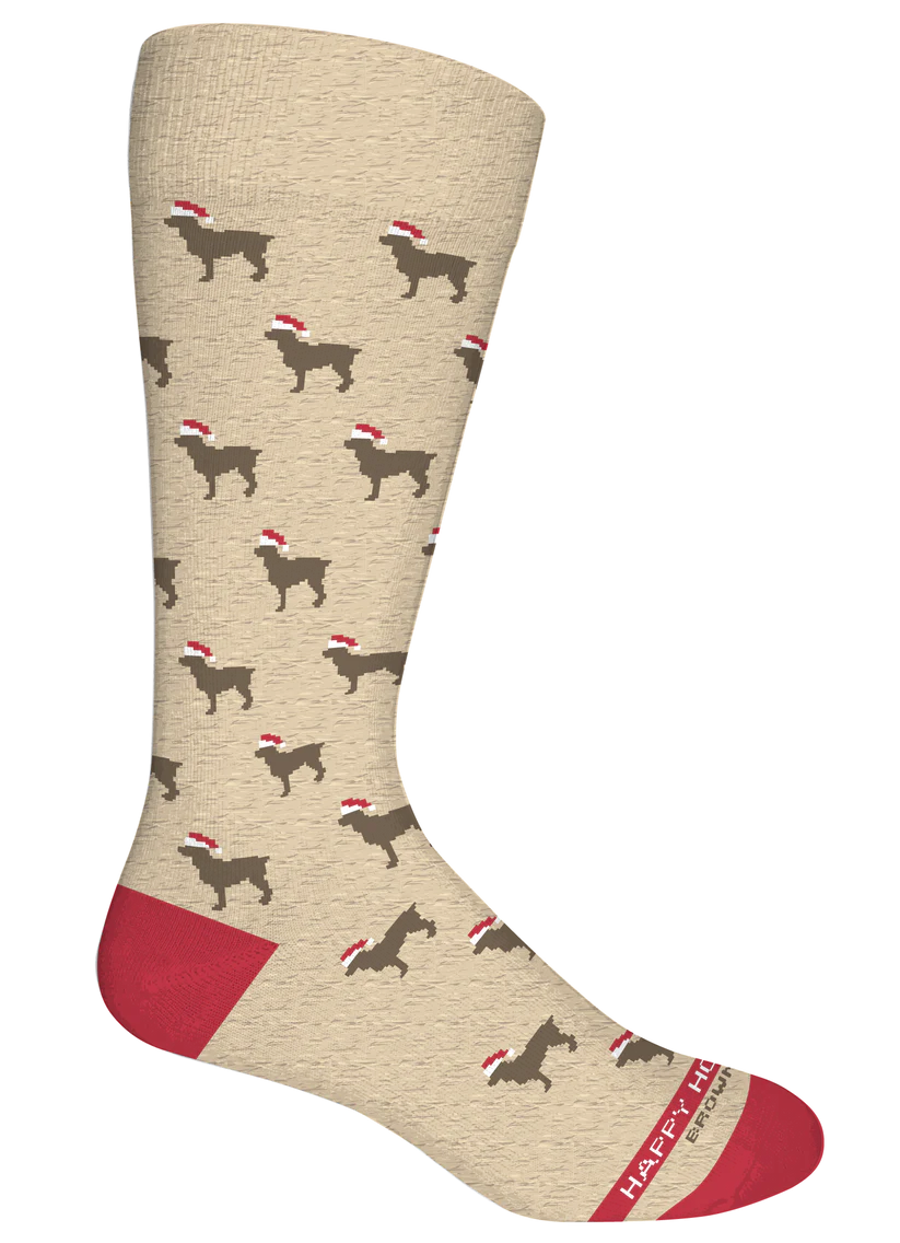 Brown Dog Socks | Howlidays - Oatmeal
