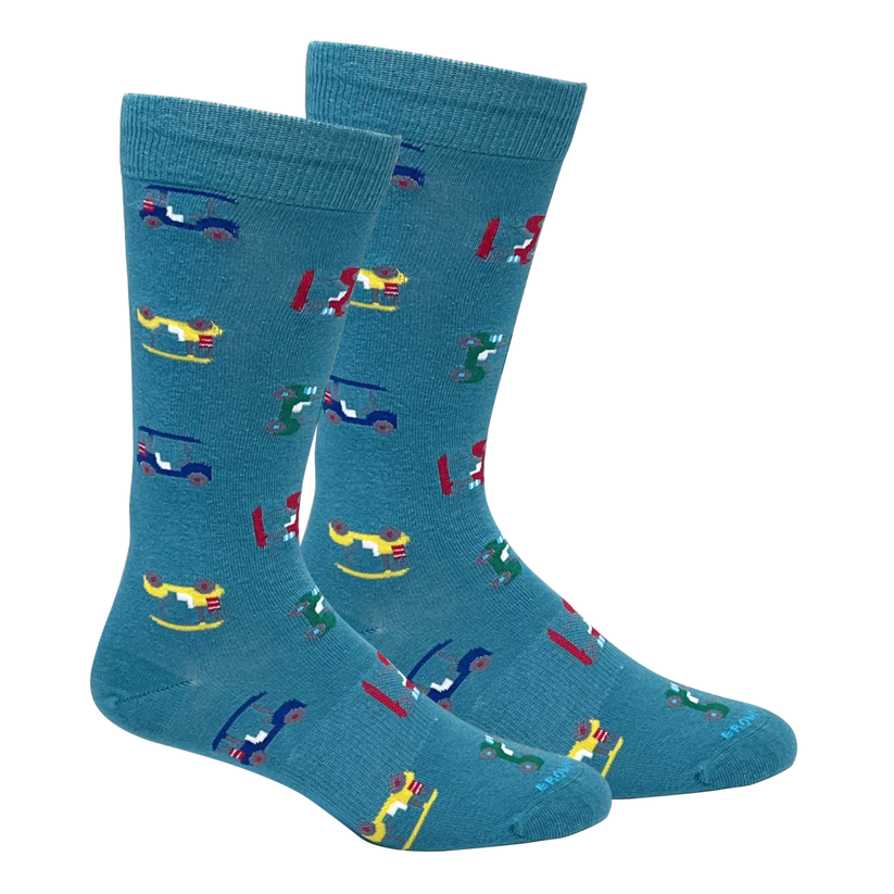 Brown Dog Socks | Buggies - Teal