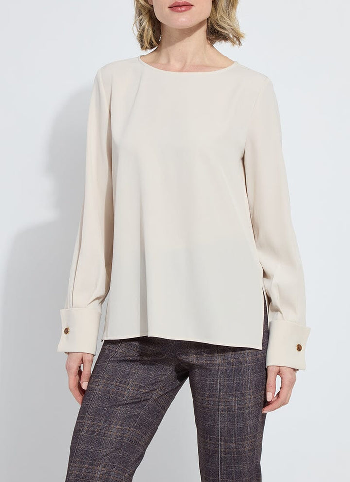 Lysse Talita French Cuff Blouse / Silky Cream