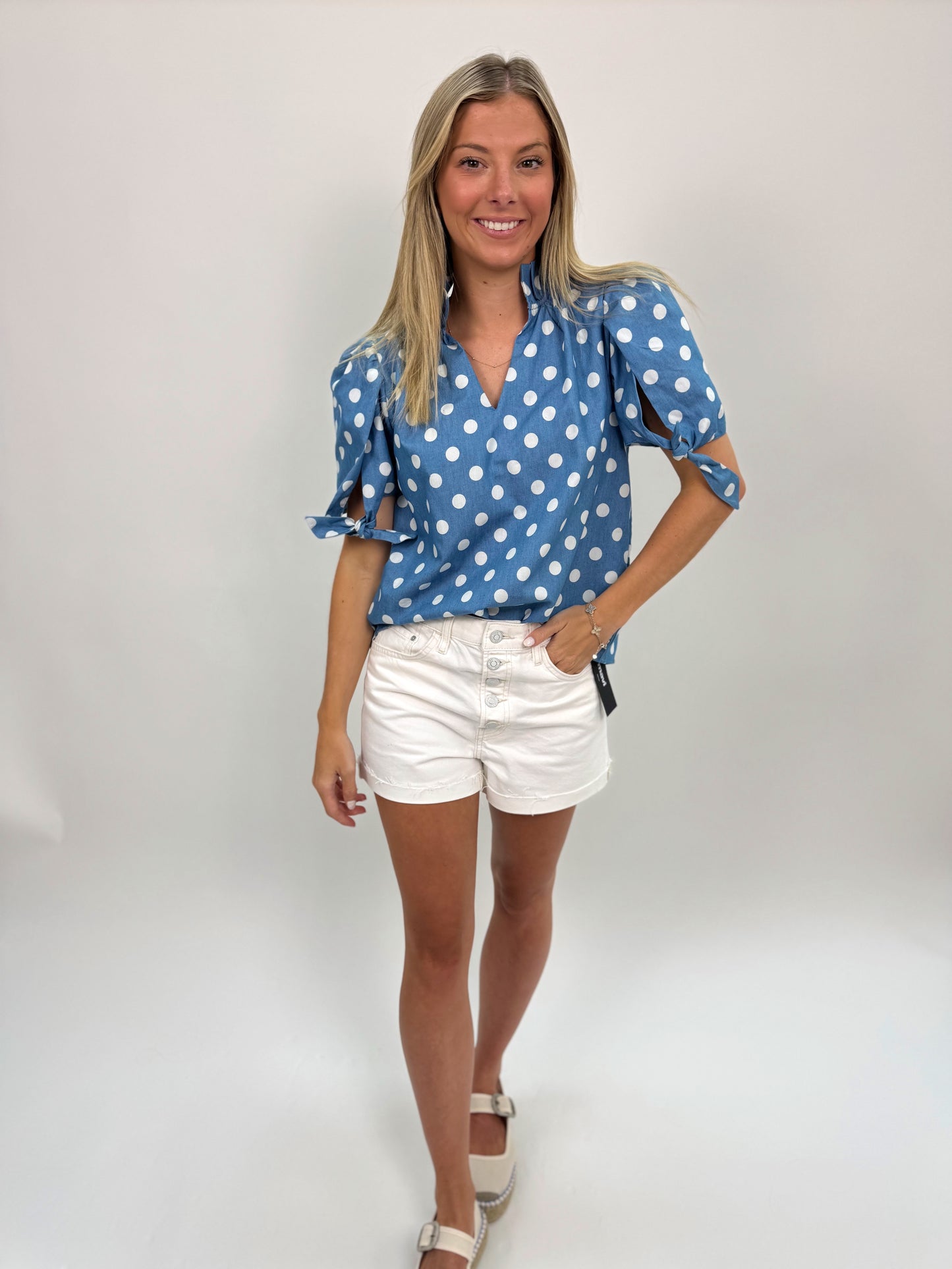 Laura Dotted Top