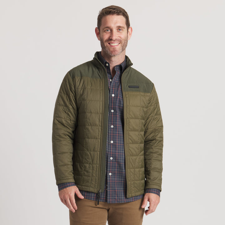Southern Marsh Falcon Hill Quilted Jacket / Dark Olive