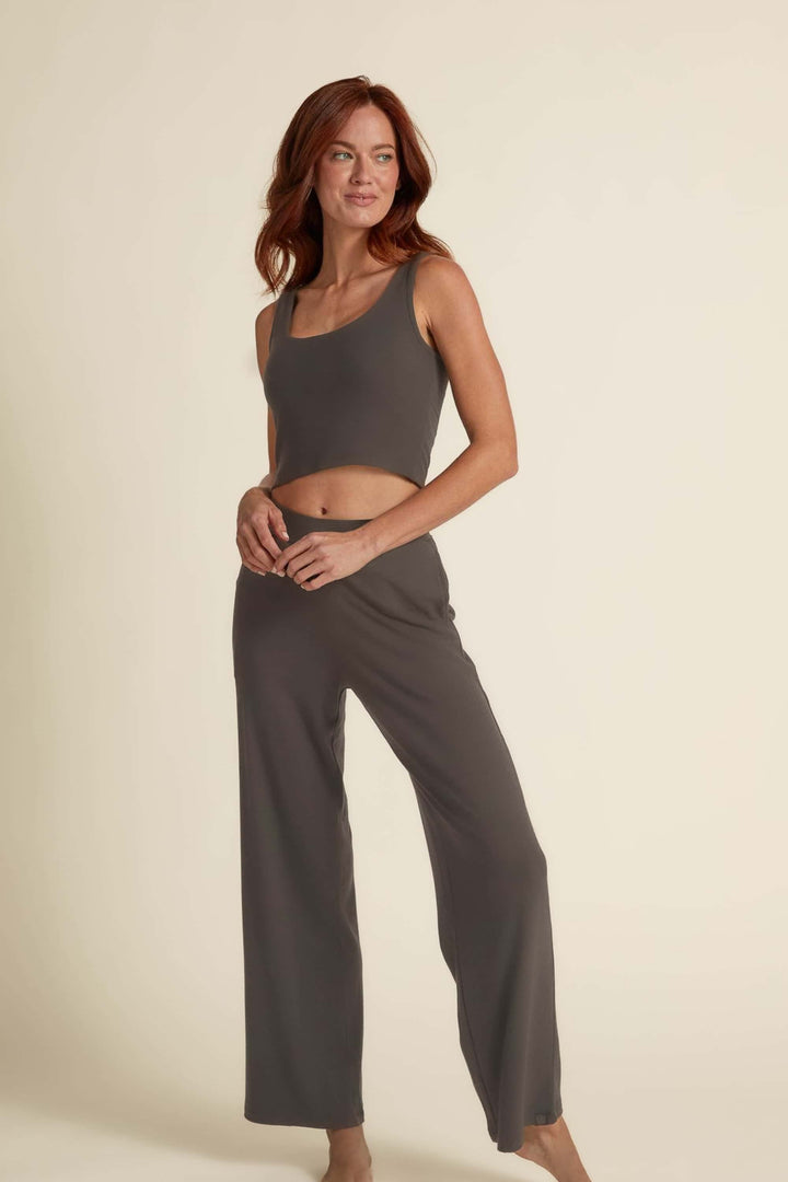 Soft Collection Straight Leg Pant / Soft Grey