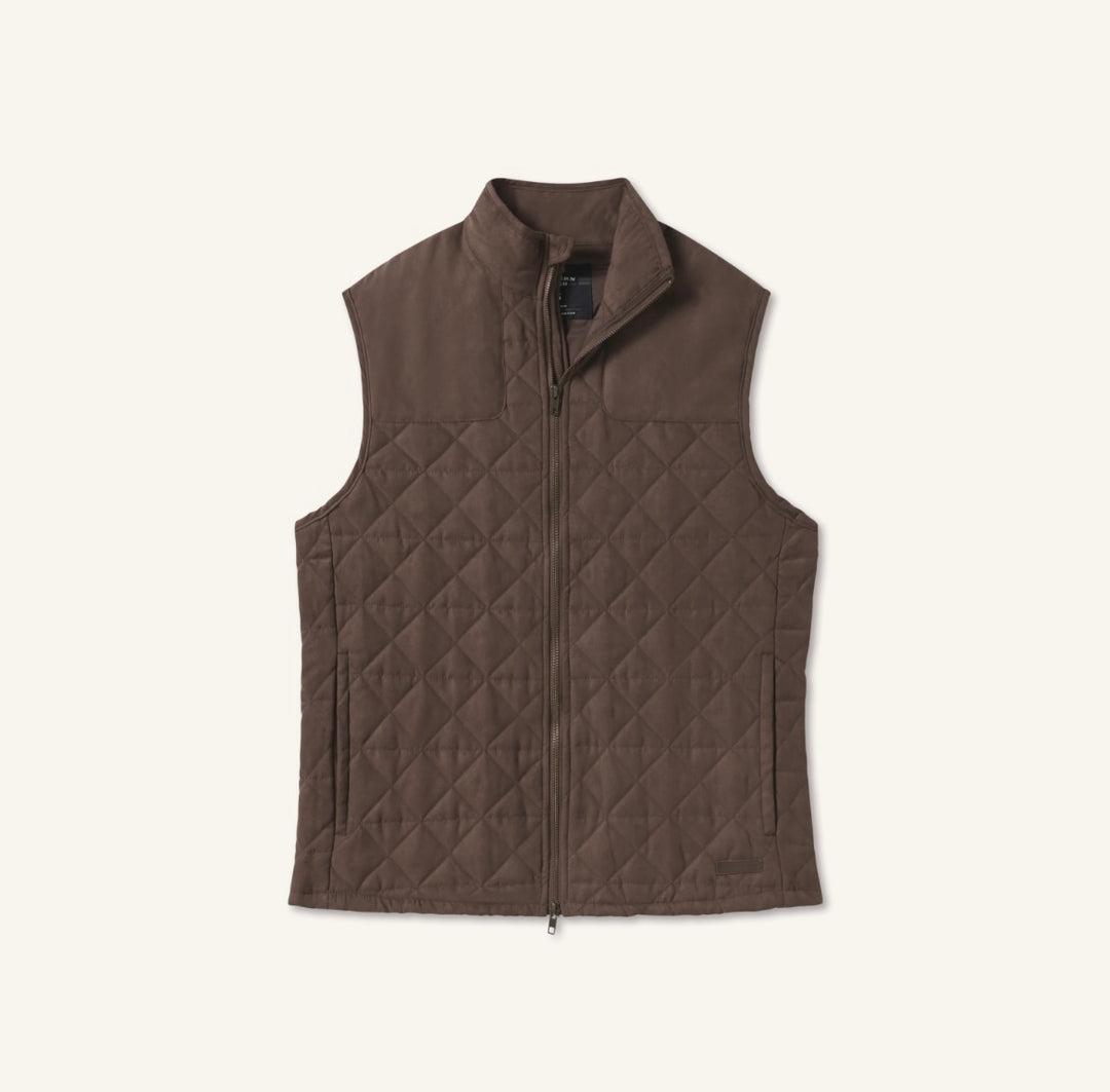 Southern Marsh Lawrence Quilted Vest / Stone Brown