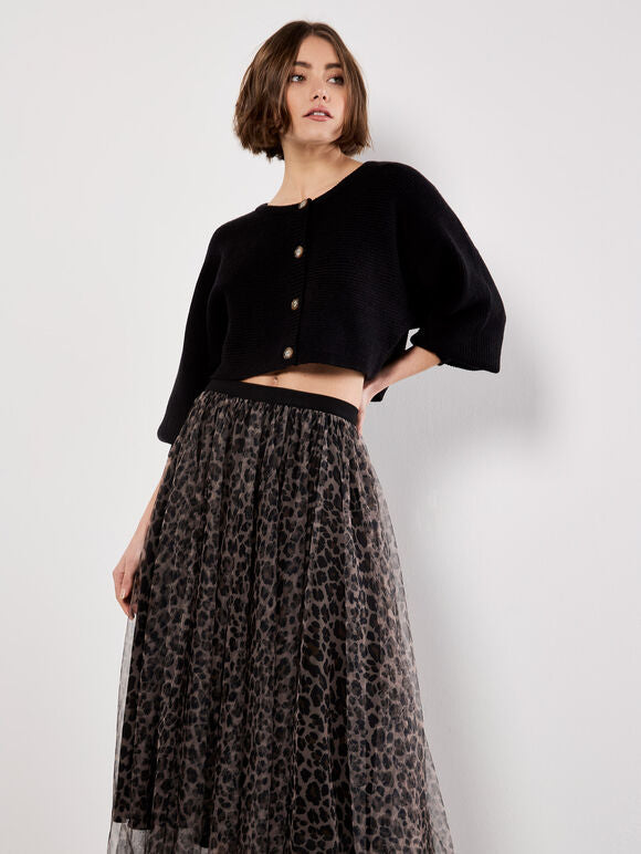 Leopard Tulle Skirt