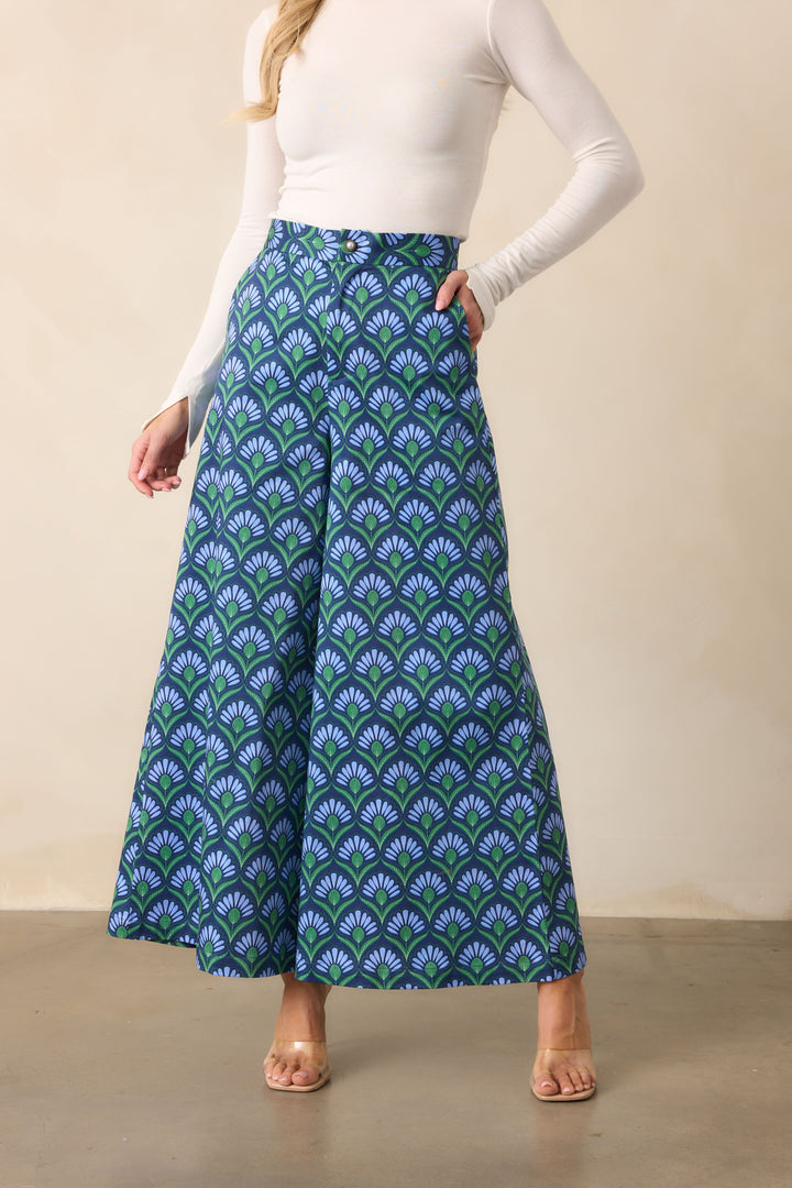 Barrett Pant / Fan Fete Blue