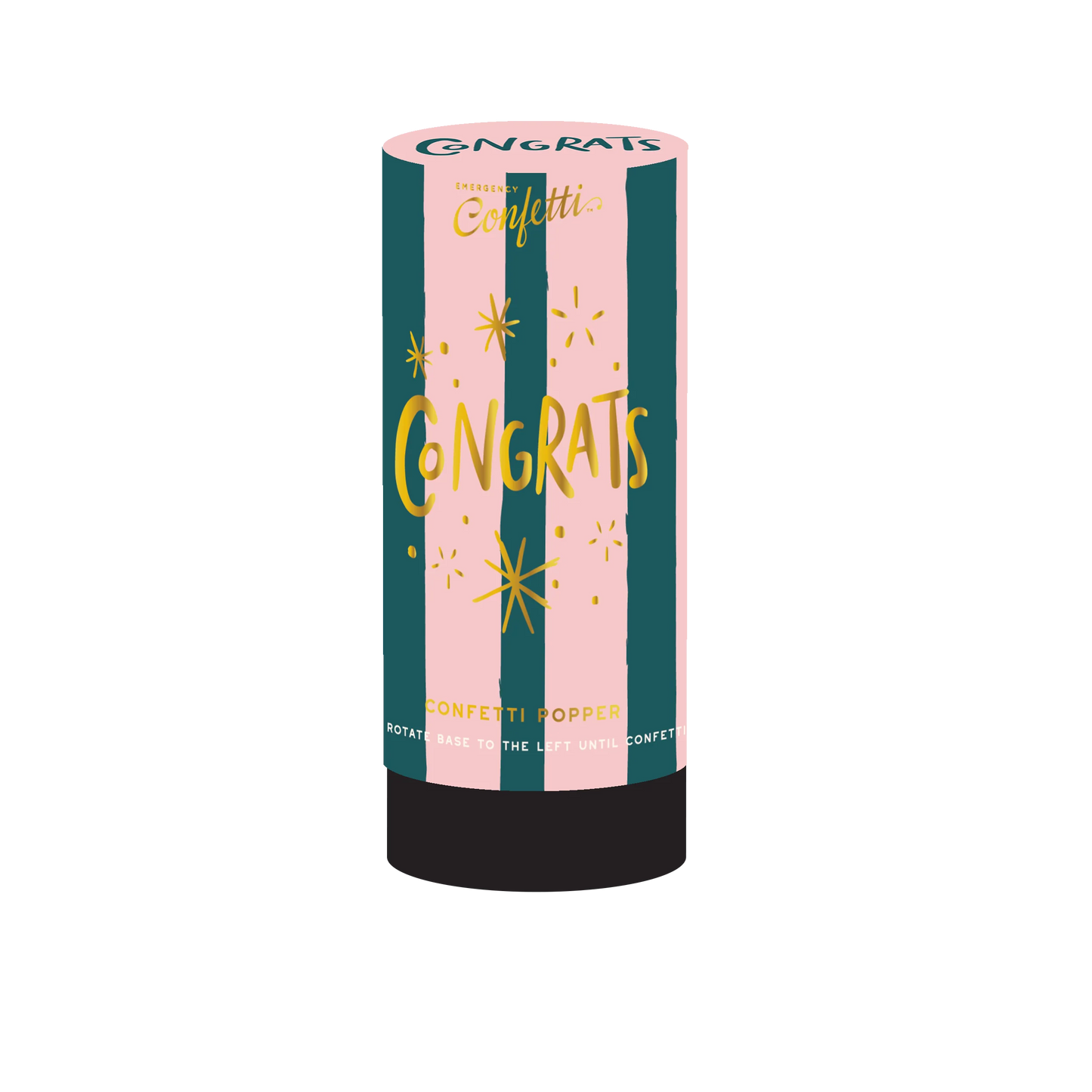 Congrats Confetti Popper | Navy/Pink