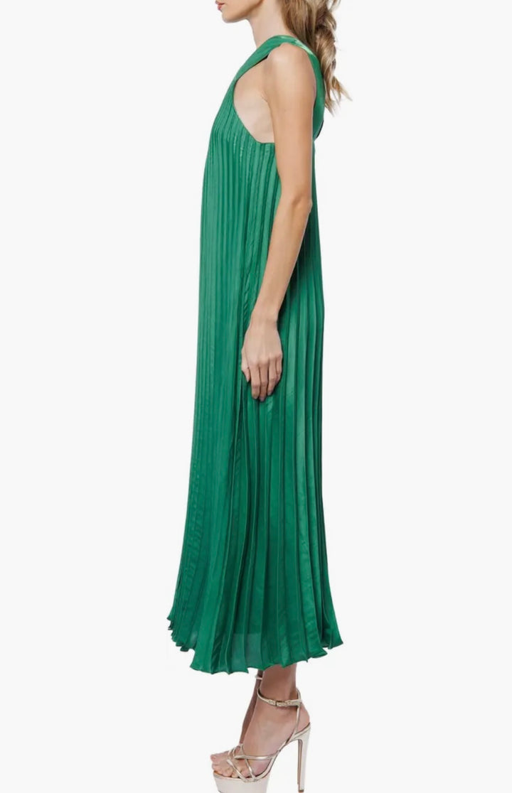 Melisa Pleated Halter Dress