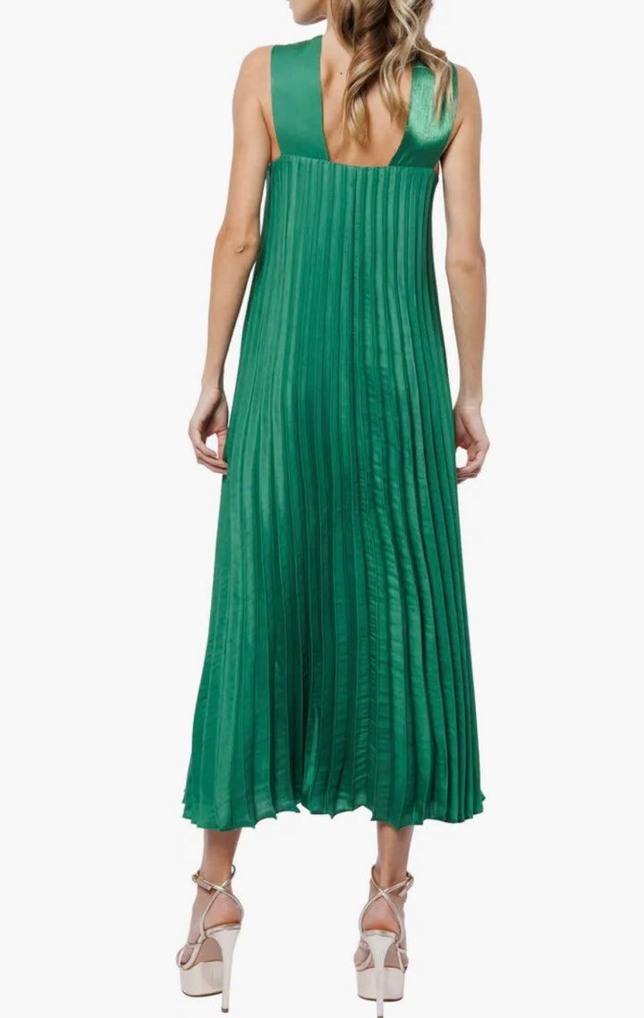 Melisa Pleated Halter Dress