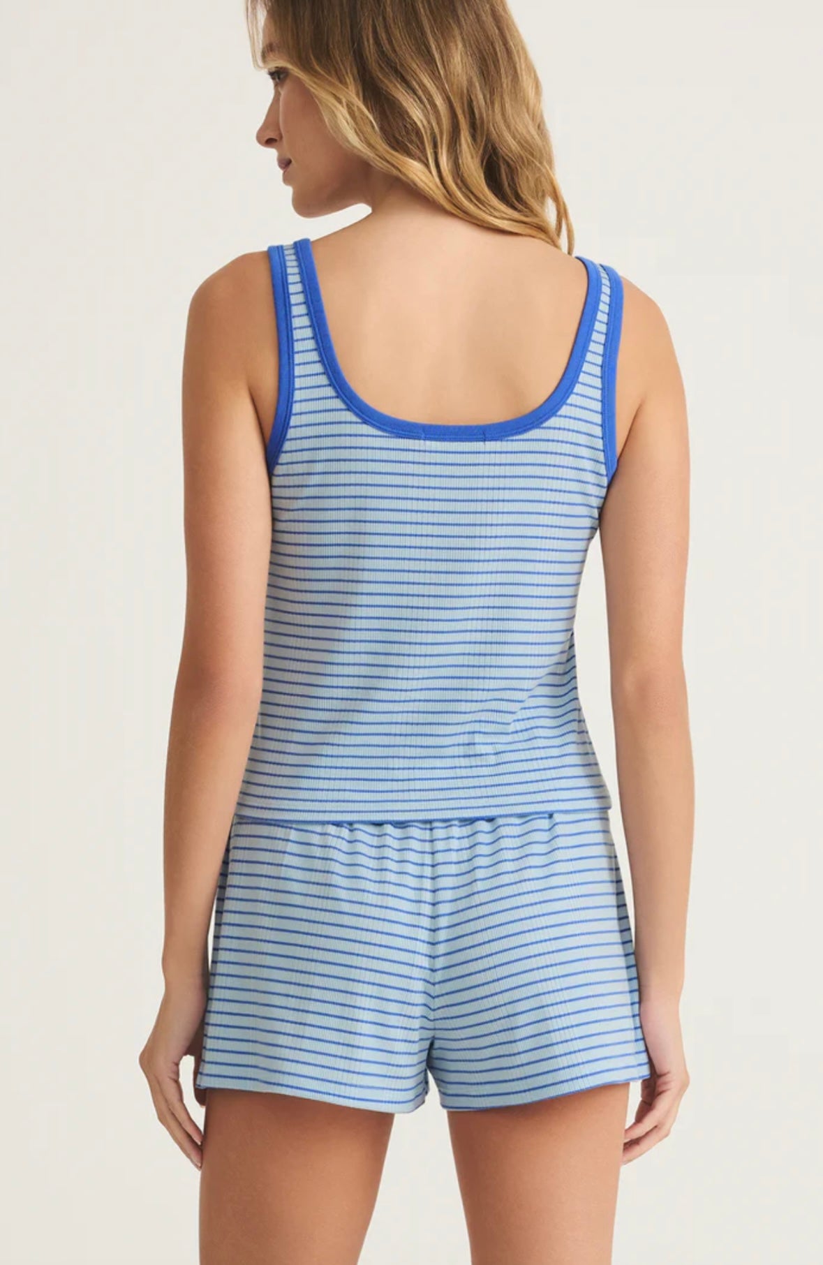HIGH TIDE STRIPED RIB TANK