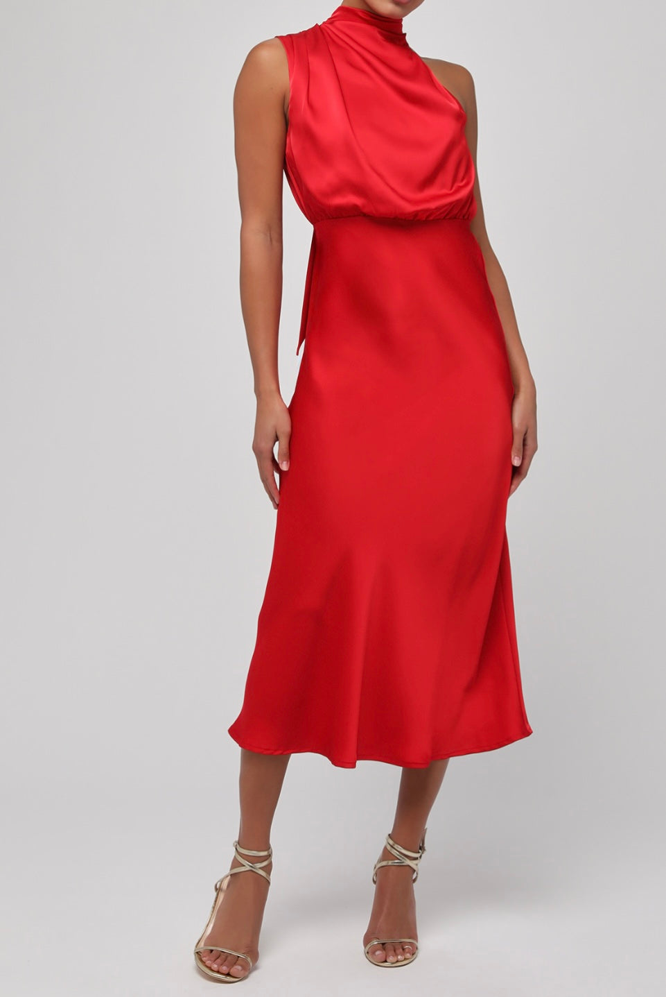 Dublin Pleaded Side Maxi Dress