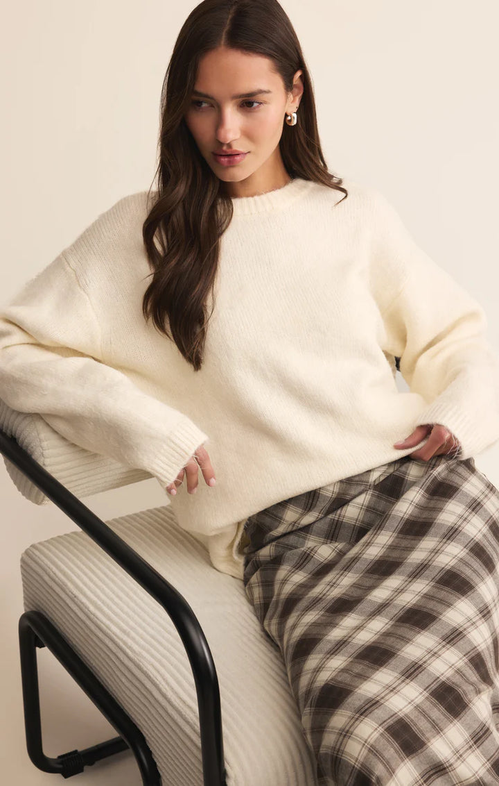 Europa Plaid Midi Skirt