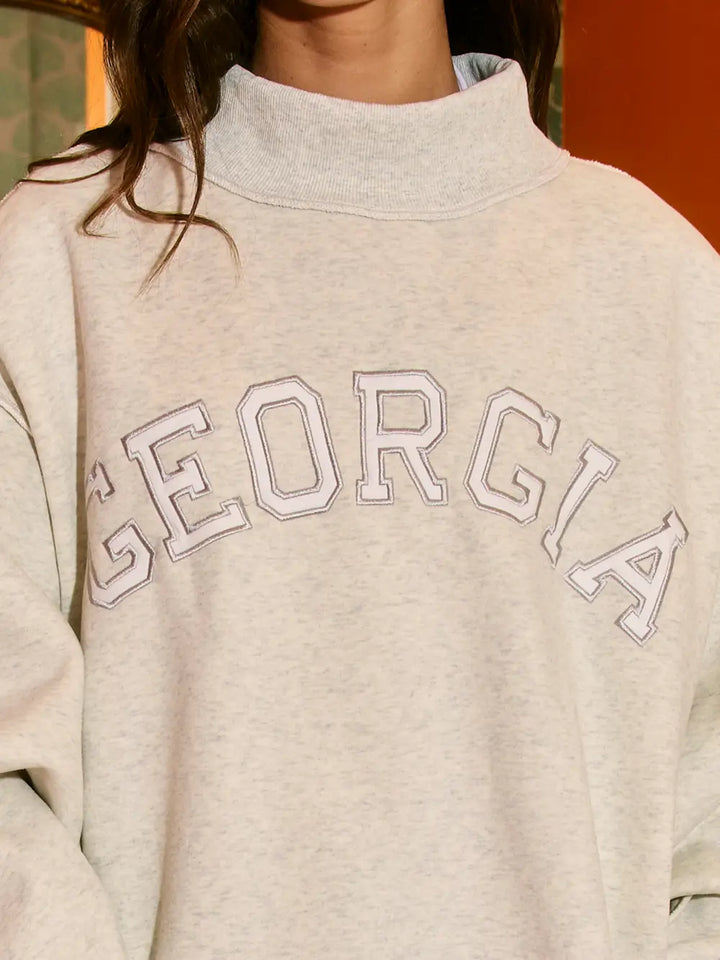 Georgia Mock Neck Sweatshirt