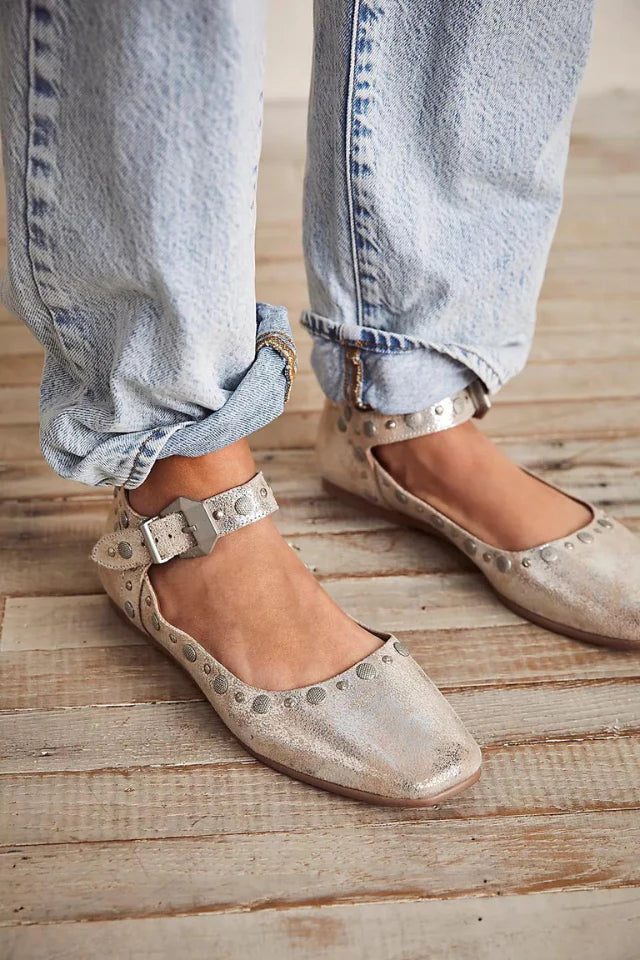 Mystic Mary Jane Flats - Champagne