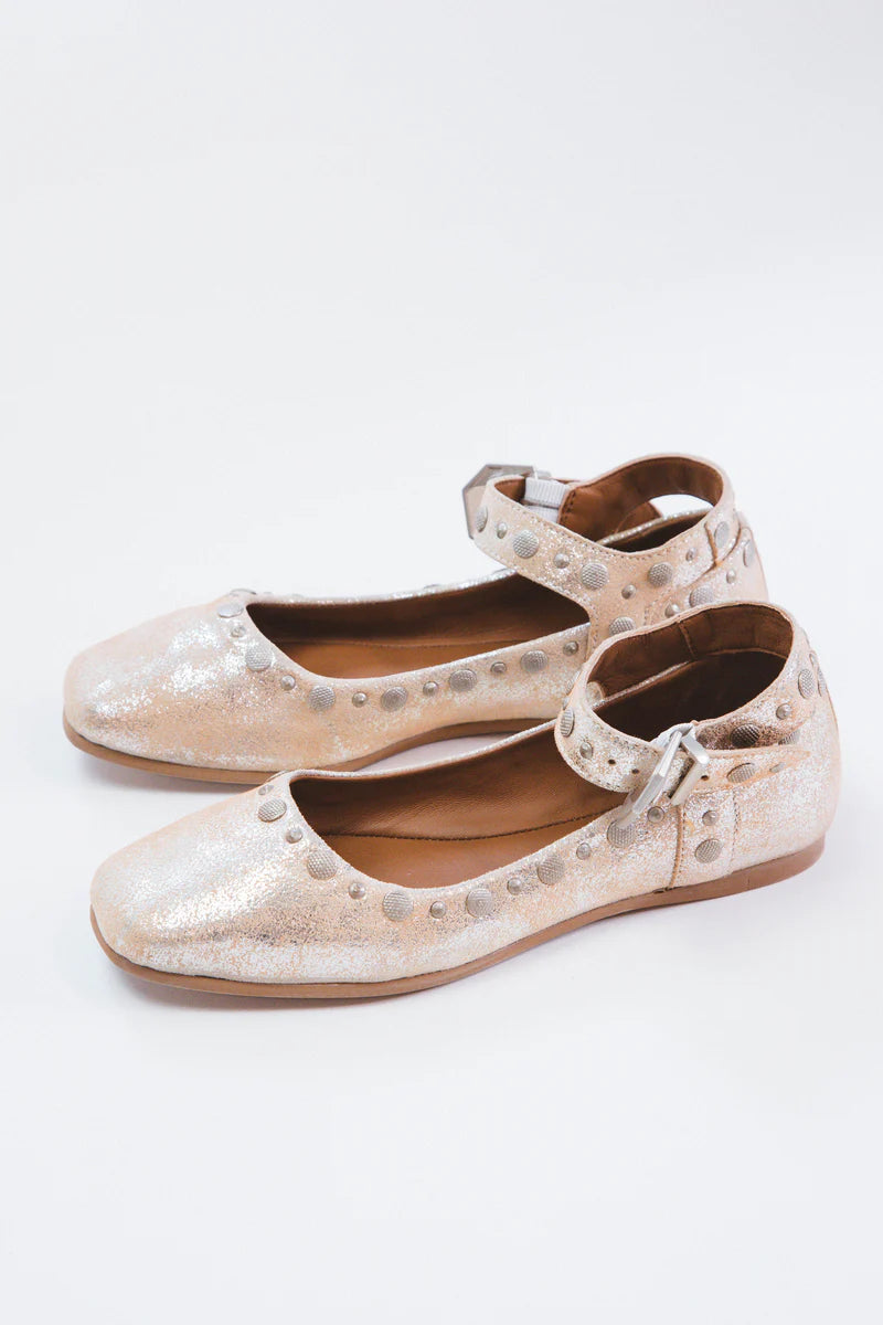 Mystic Mary Jane Flats - Champagne