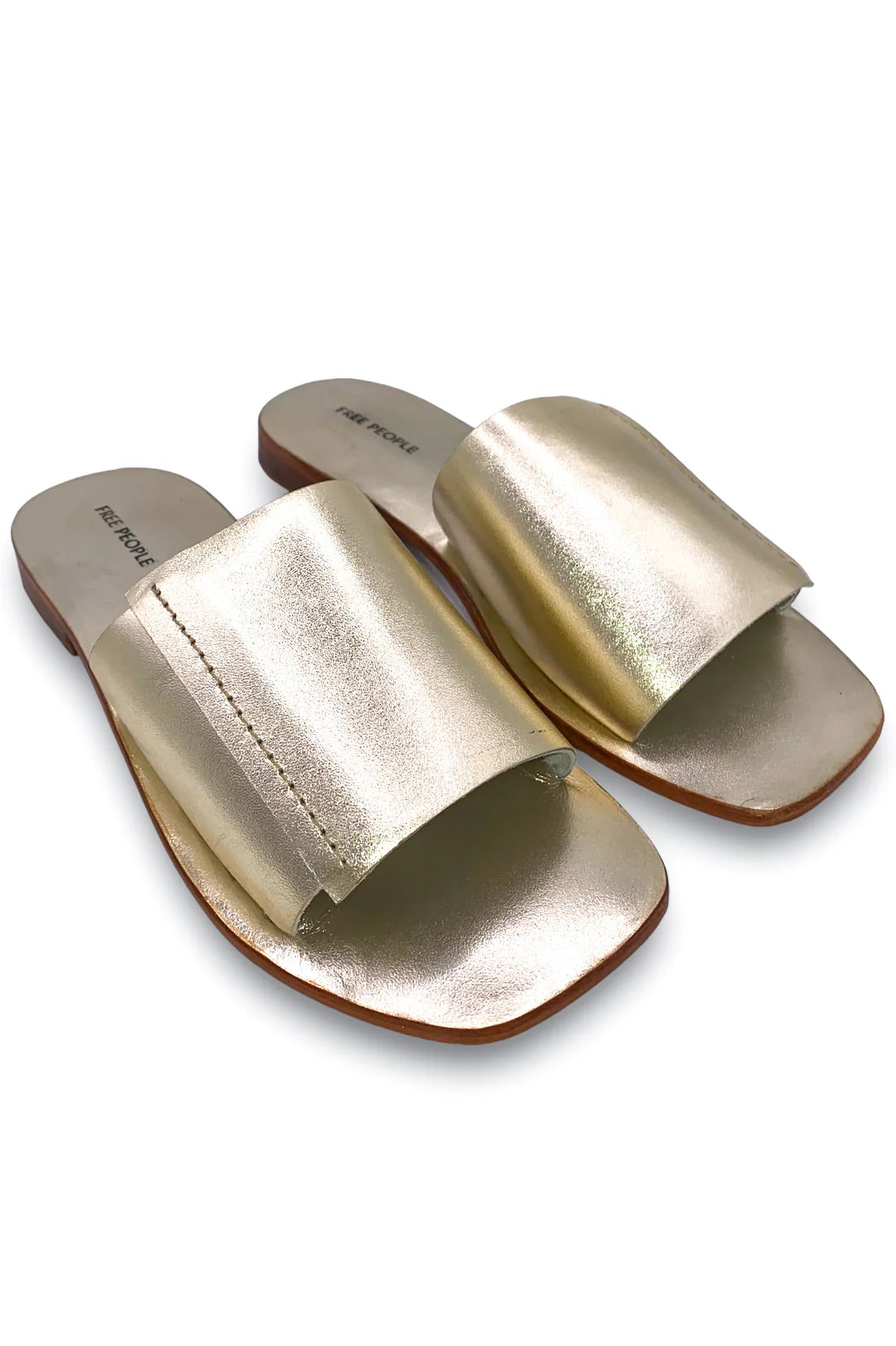 Verona Slide Sandal in Gold