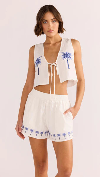 Isadora Embroidered Short