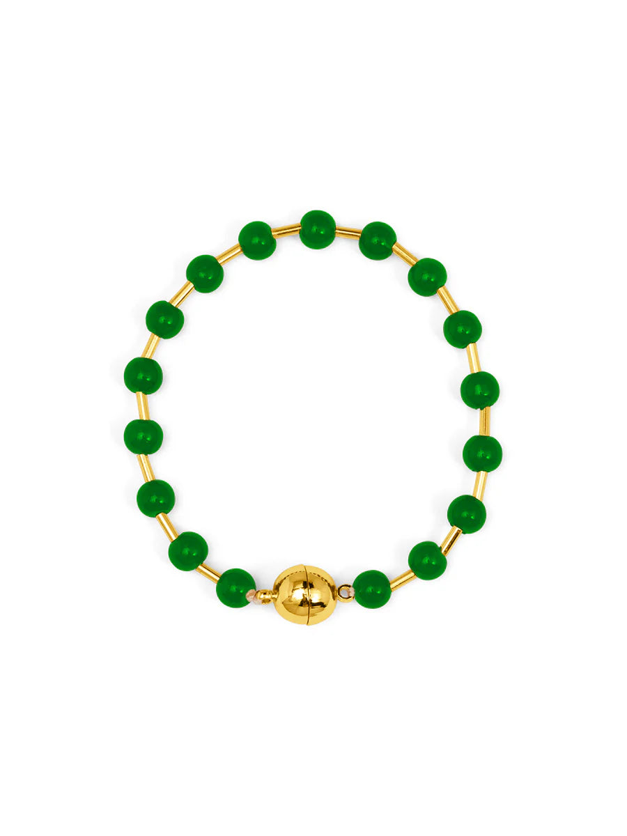 Glass Bead Magnet Bracelet