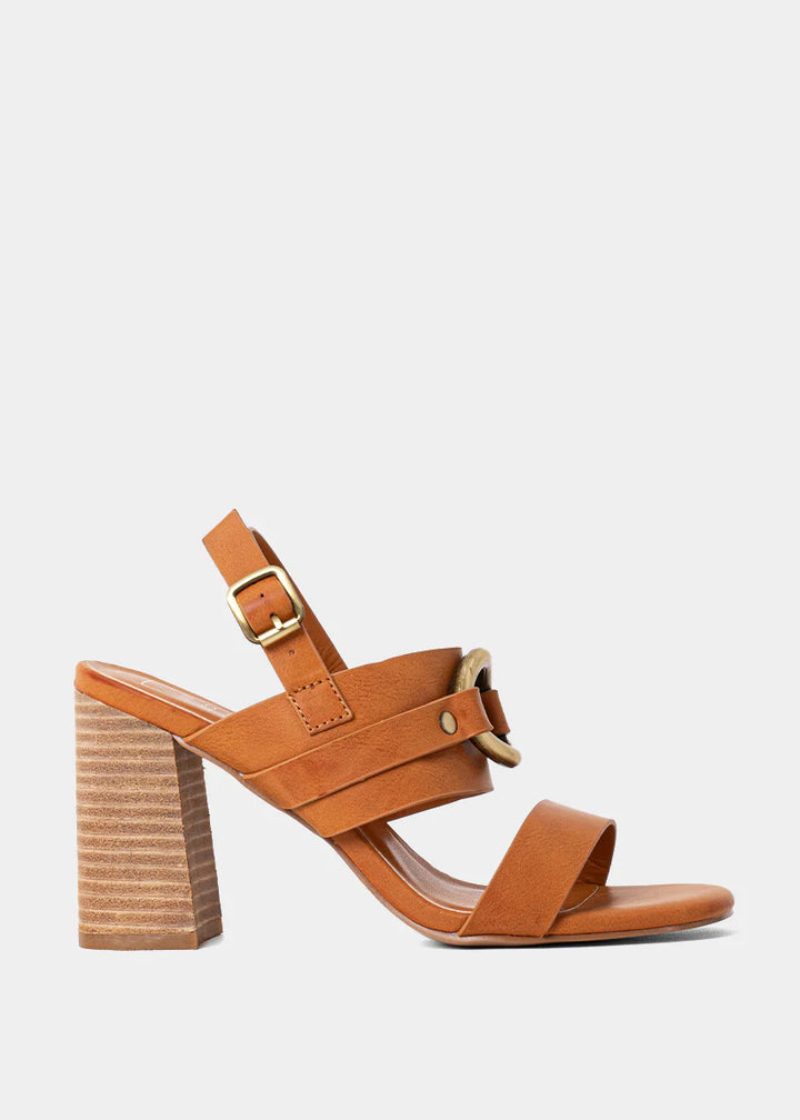 Hannah Block Heel - Camel