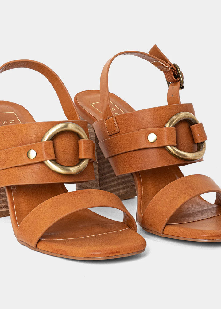 Hannah Block Heel - Camel