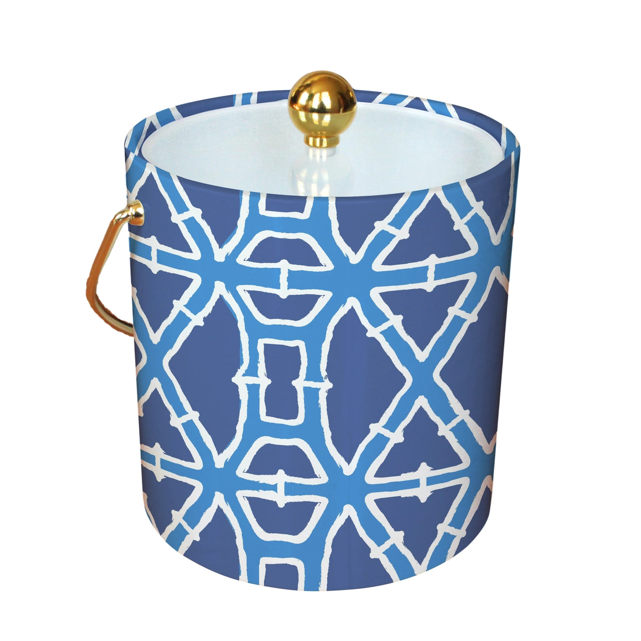 Bamboo Deep Blue Ice Bucket