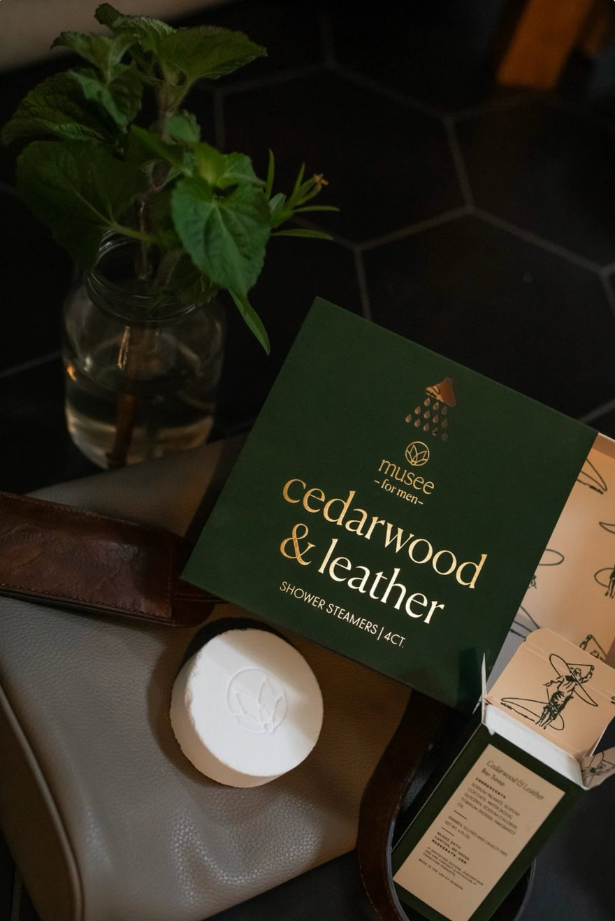 Cratered & Leather Shower Steamers