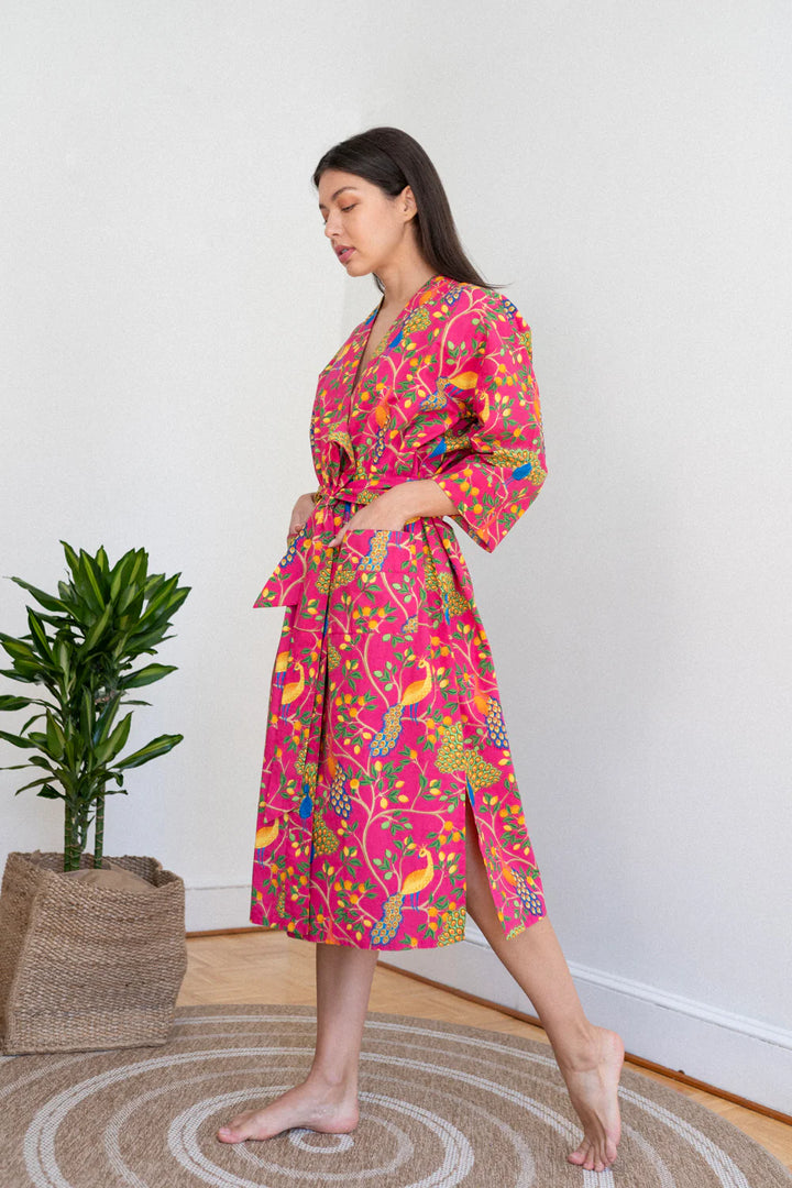 Fearless Peacock | Robe - Pink