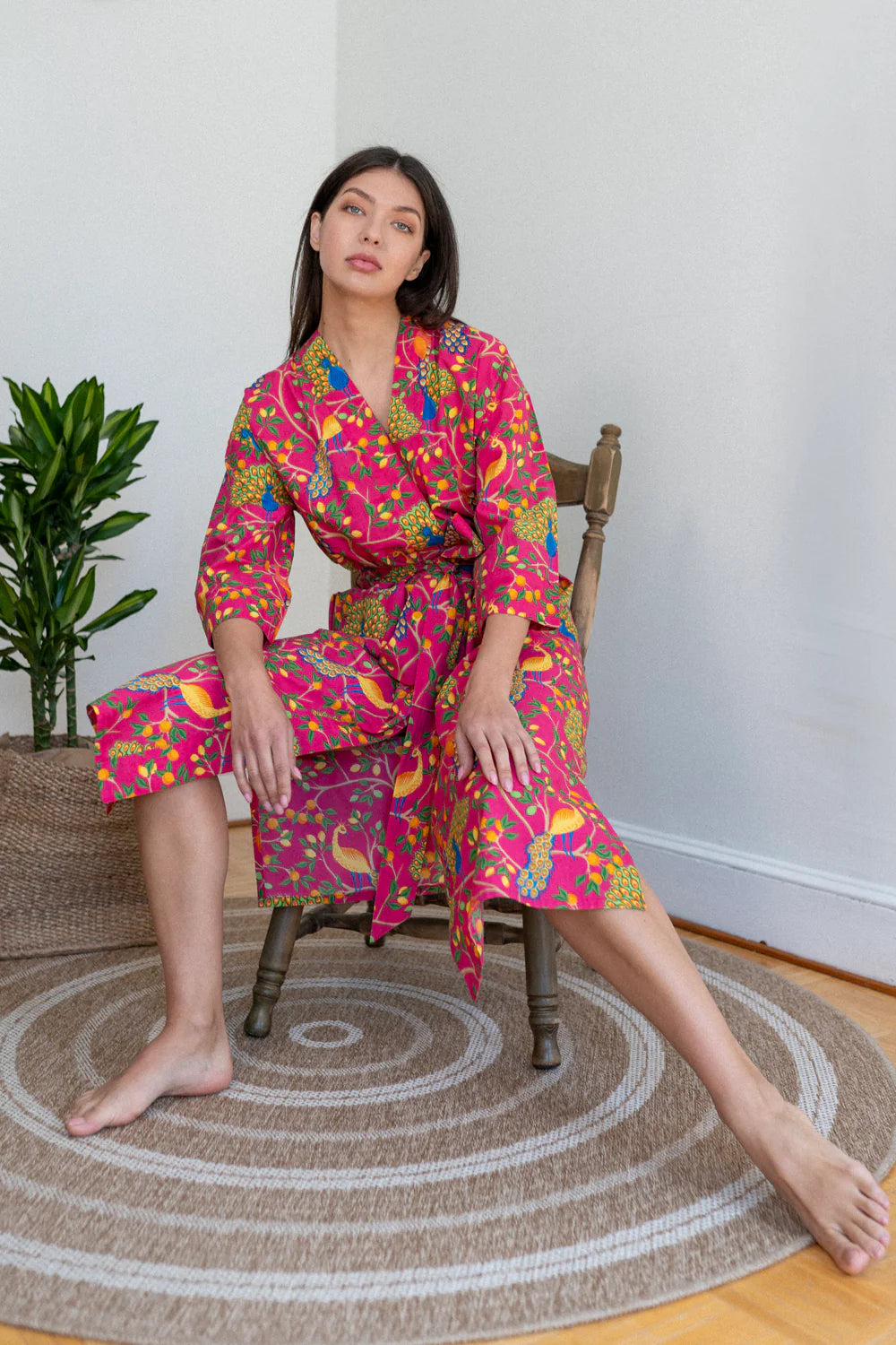 Fearless Peacock | Robe - Pink