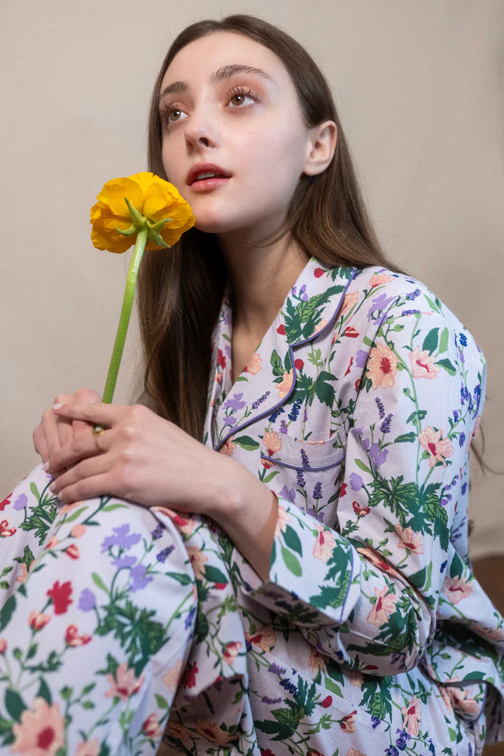 Garden Groove Lavender | Long Sleeve Pajama set