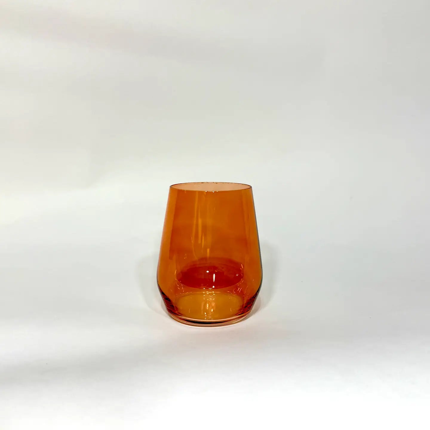 Aperol Orange Stemless Wine Glass