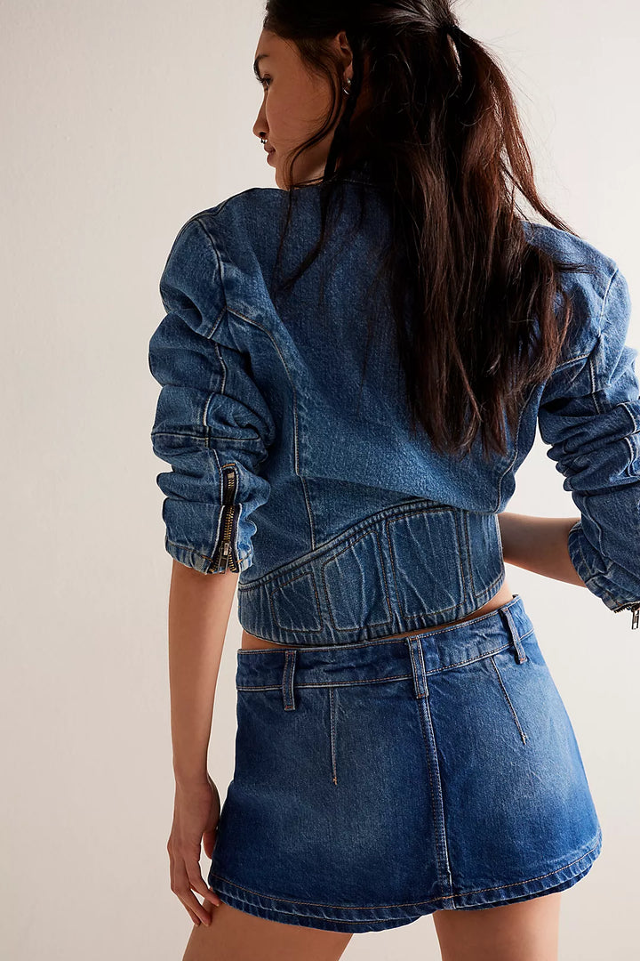 Galivanting Skort in Blue Rebel