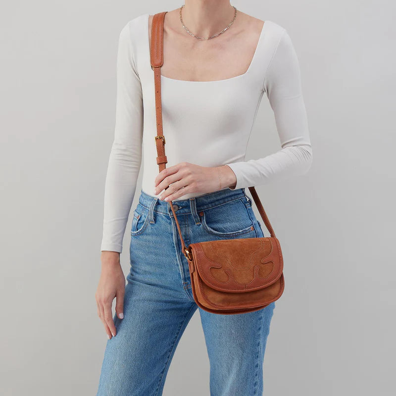 Kiva Small Crossbody Oak Barrel