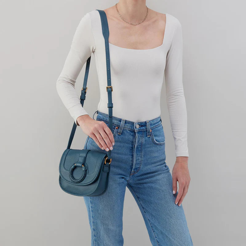 Kiva Small Crossbody Peacock Feather