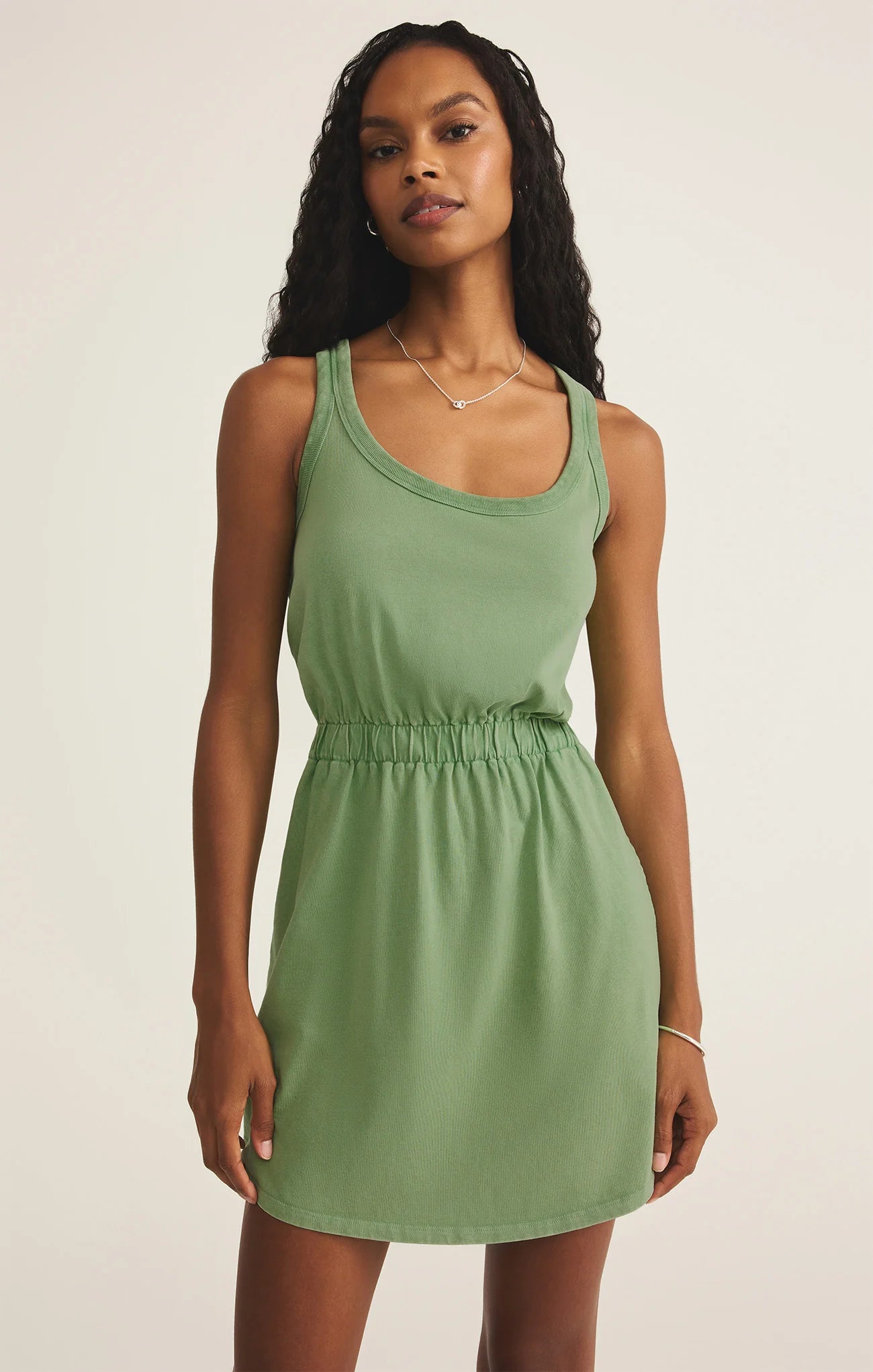 KEEGAN SLUB JERSEY MINI DRESS