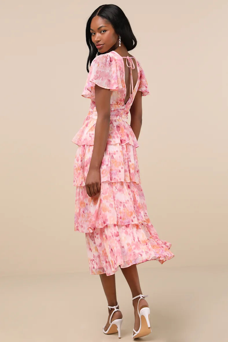 Eva Tiered Midi Dress