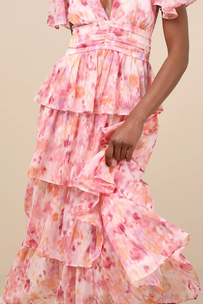 Eva Tiered Midi Dress