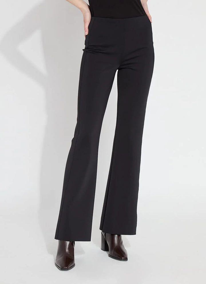 Spencer High Waist Neoprene Trouser Black