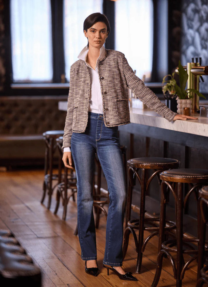 Estelle Everyday Flare Denim / Dark Midwash