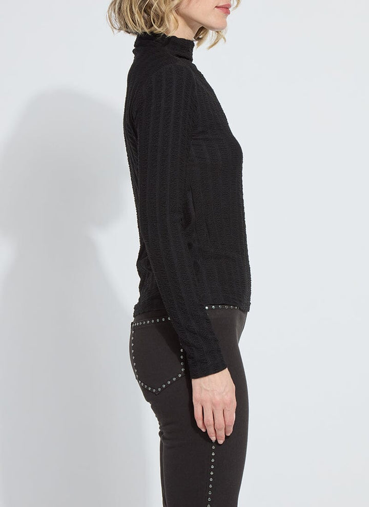 Isaura Funnel Neck Smocked Top