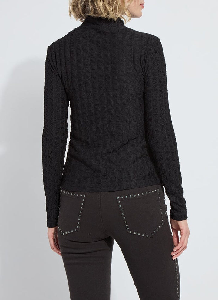 Isaura Funnel Neck Smocked Top