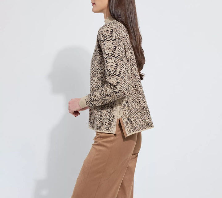 Declan Mock Neck Jacquard Sweater